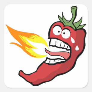 Hot Chili Pepper Square Sticker