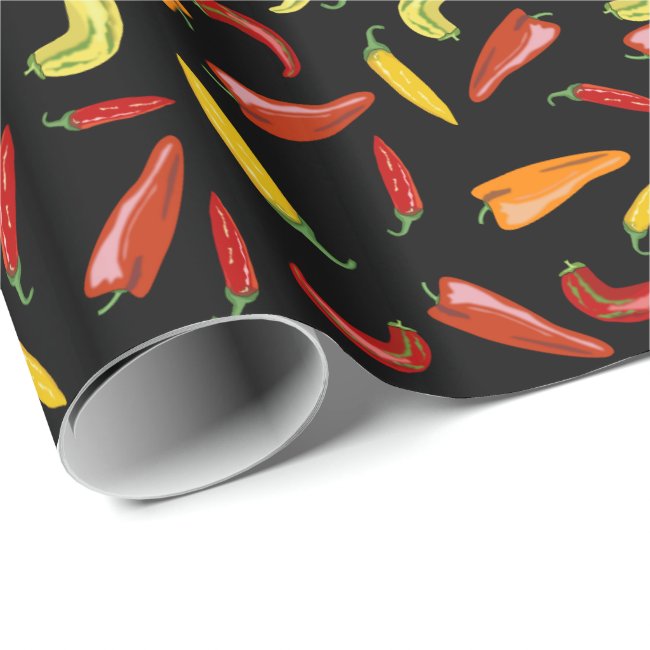 Hot Chili Pepper Wrapping Paper Novelty Gift Wrap