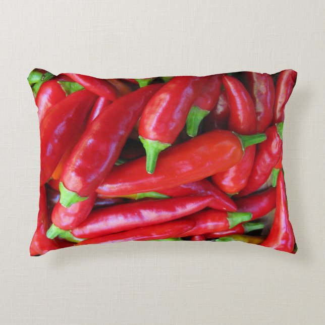 Hot Chili Peppers Accent Pillow (Front)