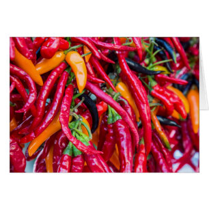 Hot Chili Peppers At Farmers Market In Madison