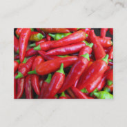 Hot Chili Peppers Atc Business Card at Zazzle