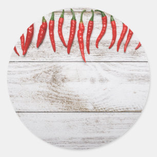 Hot Chili Peppers Border Classic Round Sticker