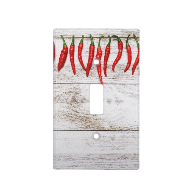 Hot Chili Peppers Border Light Switch Cover (Front)