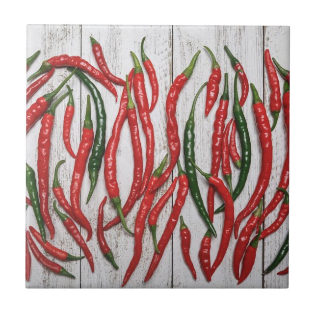 Hot Chili Peppers Ceramic Tile (Front)