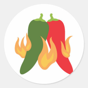 Hot Chili Peppers Classic Round Sticker