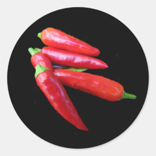 Hot Chili Peppers Classic Round Sticker