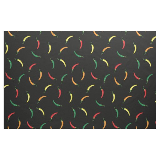 Hot Chili Peppers Cute Food Vegetables Fabric