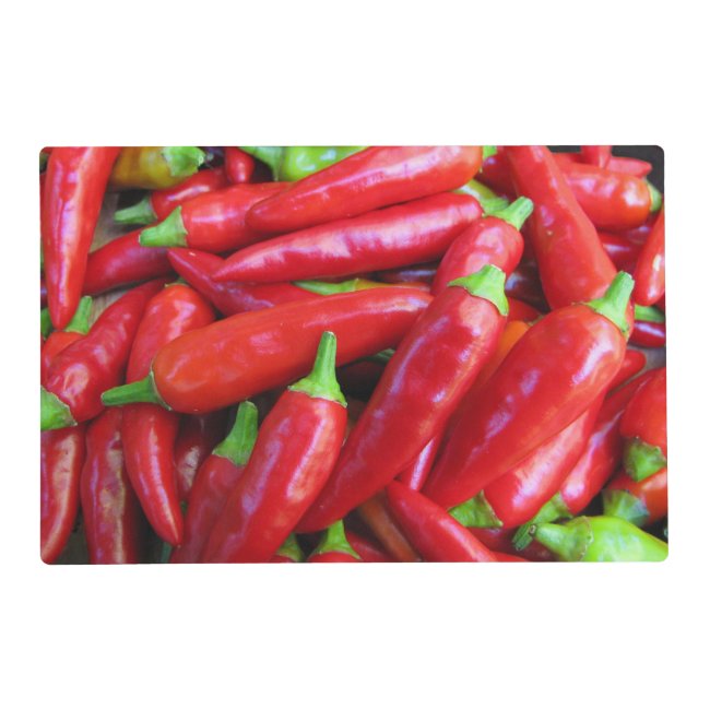 Hot Chili Peppers Laminated Placemat