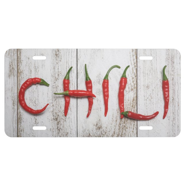 Hot Chili Peppers License Plate (Front)