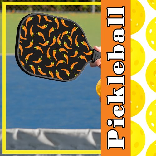 Hot Chili Peppers Orange Spicy Pickleball Paddle