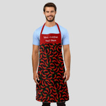 Hot Chili Peppers Pattern Apron
