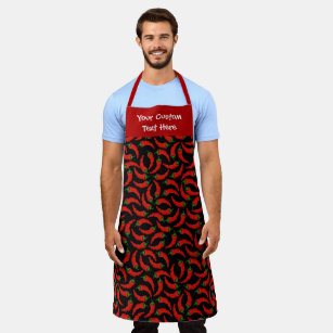Hot Chili Peppers Pattern Apron
