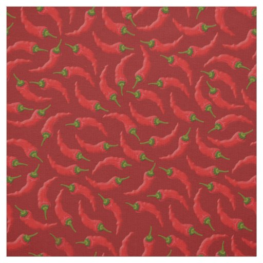 Hot Chili Peppers Pattern Fabric