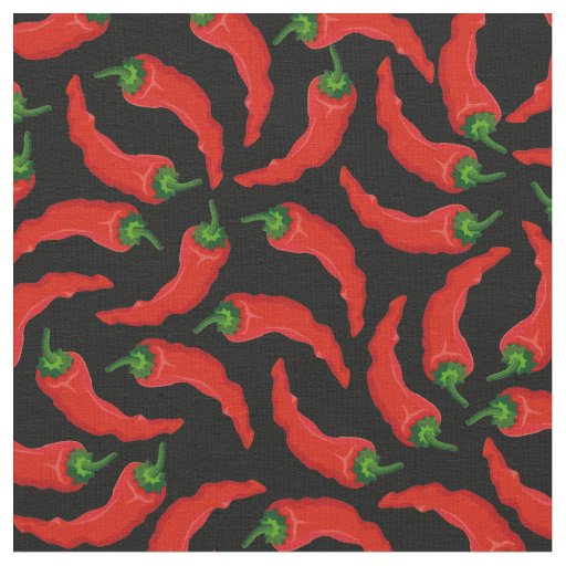 Hot Chili Peppers Pattern Fabric