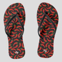 Hot Chili Peppers Pattern Flip Flops