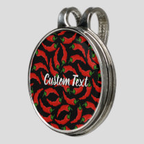 Hot Chili Peppers Pattern Golf Hat Clip