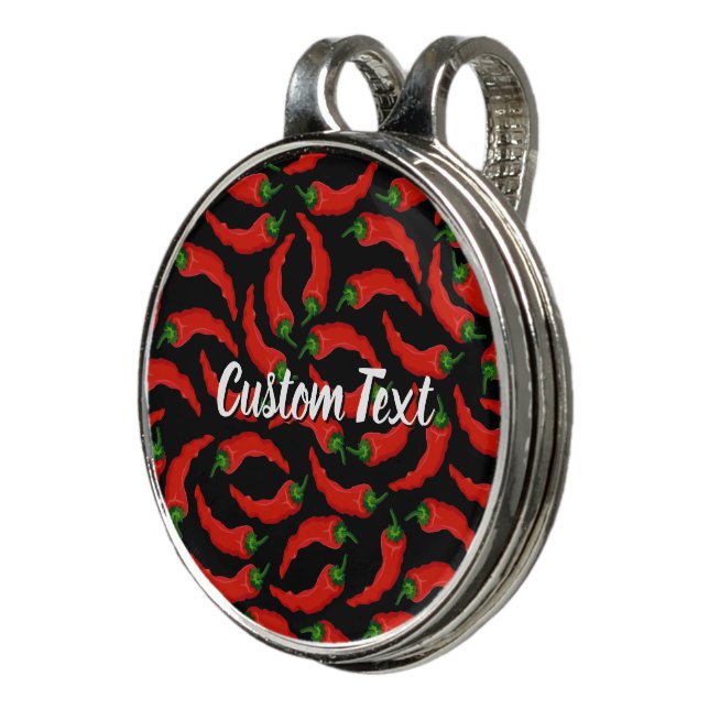 Hot Chili Peppers Pattern Golf Hat Clip (3/4)