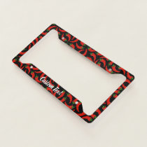 Hot Chili Peppers Pattern License Plate Frame