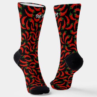 Hot Chili Peppers Pattern Socks