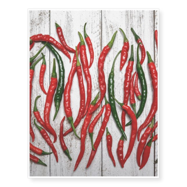 Hot Chili Peppers Temporary Tattoos (Front)