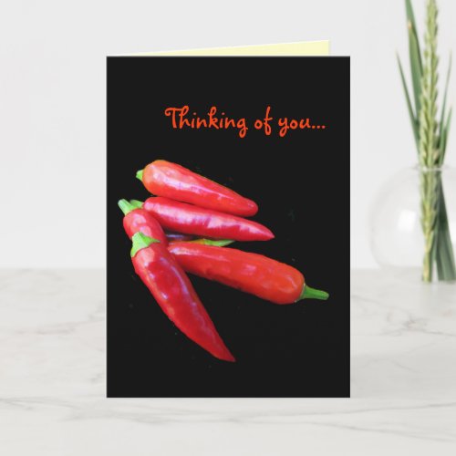 Hot Chili Peppers Thinking of You Card