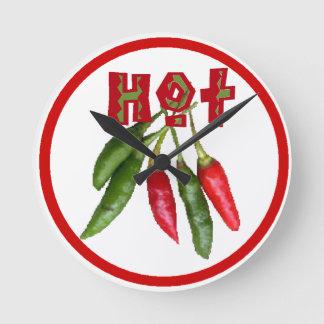 Hot CHILI Round Clock