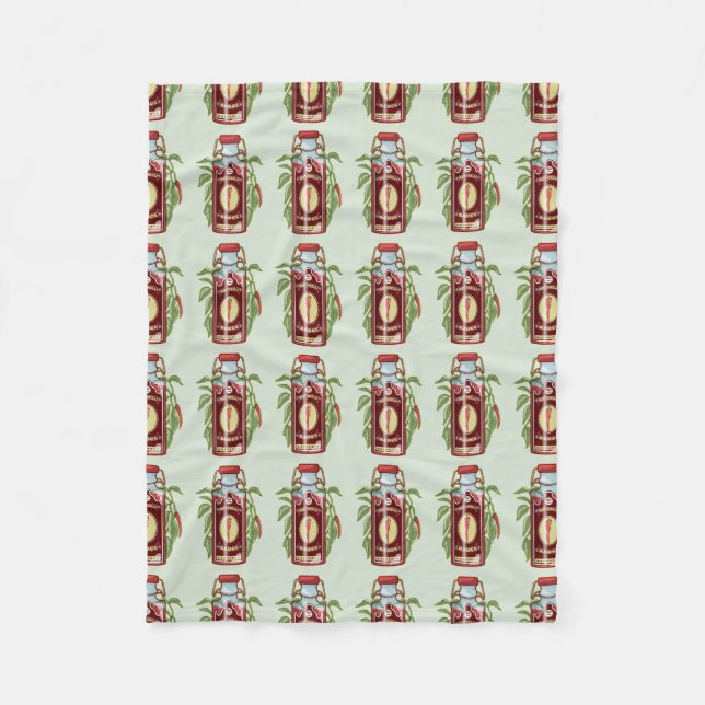 Hot Chili Sauce Fleece Blanket (Front)