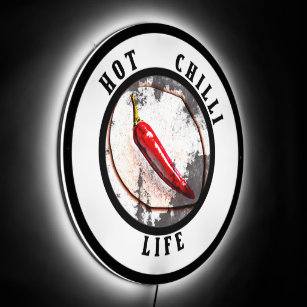 Hot chilli life LED sign