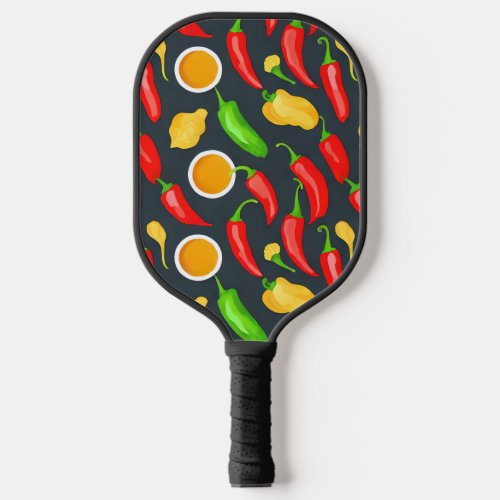 Hot Chilli Peppers Pattern Pickleball Paddle