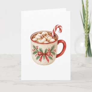 Hot Chocolate and Candy Cane Card
