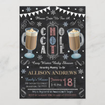 Hot Chocolate Baby Shower Invitation