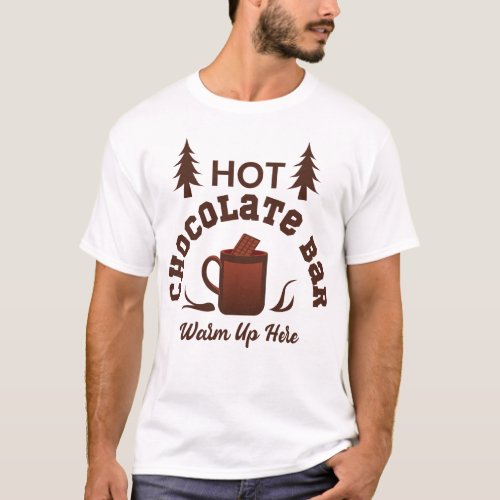 Hot Chocolate Bar Christmas Holiday Season T_Shirt