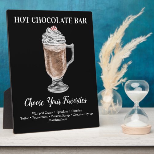 Hot chocolate Bar Drink Plaque