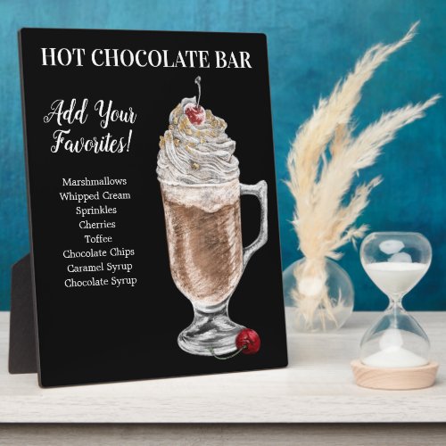 Hot chocolate Bar Drink Plaque