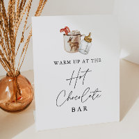 Hot Chocolate Bar Winter Baby Shower Sign