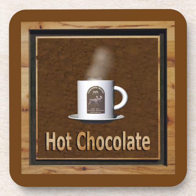 Hot Chocolate Beverage Coaster (Front)