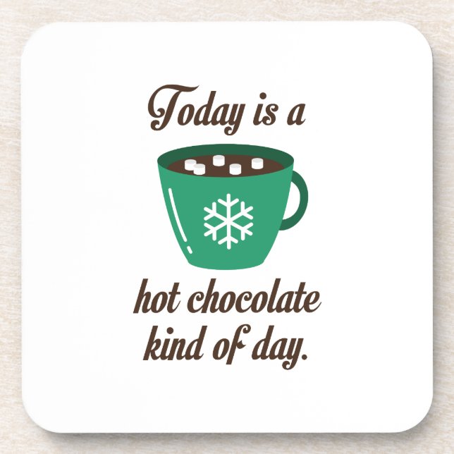 Hot Chocolate Beverage Coaster (Front)