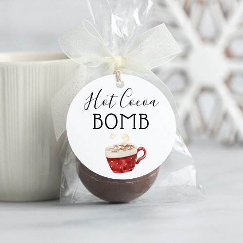 Hot Chocolate Bomb Directions Tag