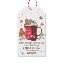 Hot Chocolate Bomb Hot Cocoa Bomb Instruction Gift Tags