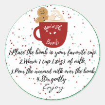 Hot Chocolate Bomb Hot Cocoa Sticker