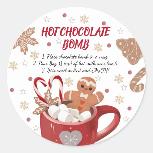 Hot chocolate bomb Sticker