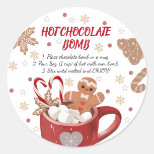 Hot chocolate bomb Sticker
