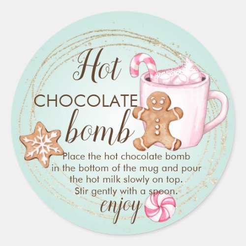 Hot Chocolate bomb sticker