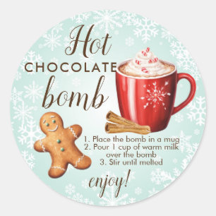 Hot chocolate bomb sticker