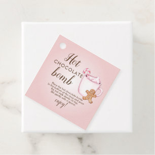 Hot chocolate bomb tag