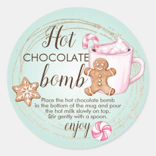 Hot chocolate bomb tag