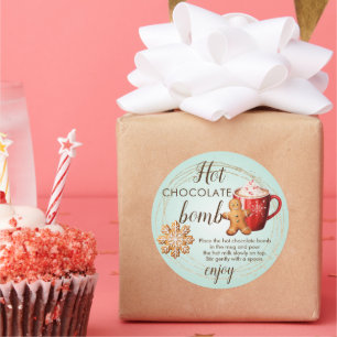 Hot chocolate bomb tag