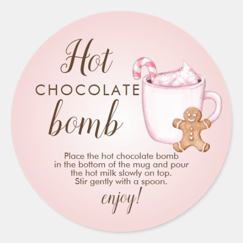 Hot chocolate bomb tag
