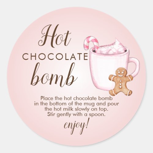 Hot chocolate bomb tag