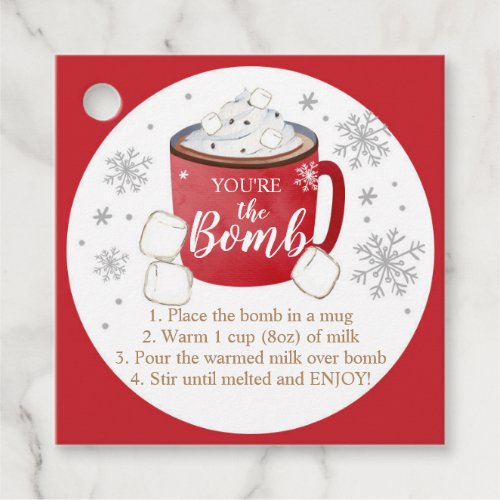 Hot Chocolate Bomb Tags Youre the Bomb Cocoa